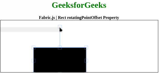Fabric.js Rect rotatingPointOffset 属性