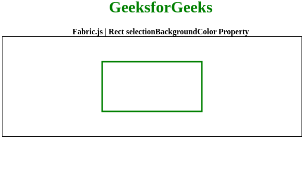 Fabric.js Rect selectionBackgroundColor 属性