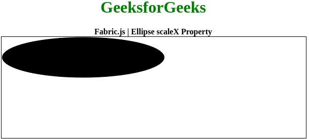 Fabric.js  椭圆 scaleX 属性