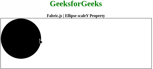 Fabric.js 椭圆 scaleY 属性