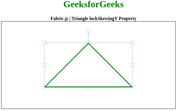 Fabric.js 三角形 lockSkewingY 属性
