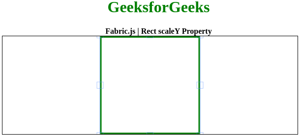Fabric.js Rect scaleY 属性