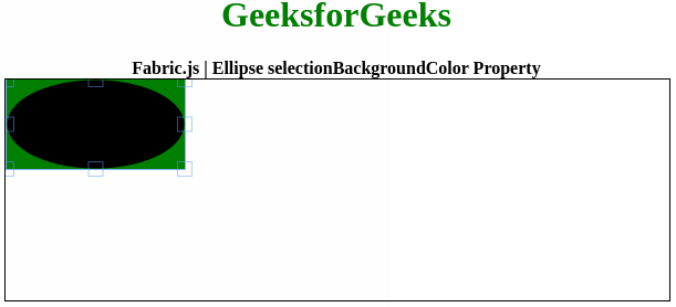 Fabric.js 椭圆selectionBackgroundColor 属性