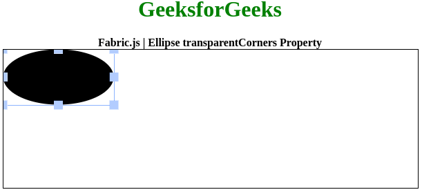 Fabric.js 椭圆 transparentCorners 属性