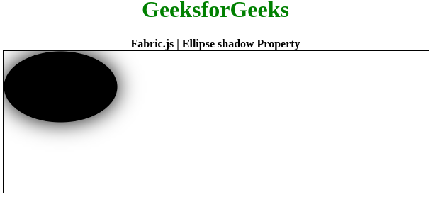 Fabric.js 椭圆阴影属性