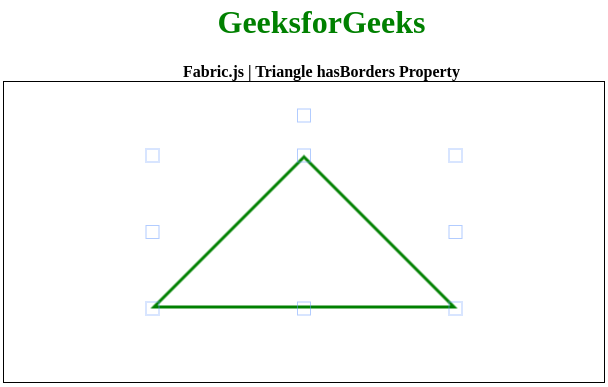 Fabric.js Triangle的hasBorders属性