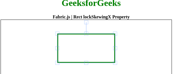 Fabric.js Rect lockSkewingX 属性