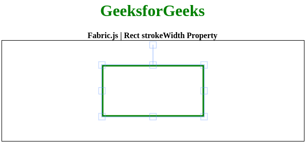 Fabric.js Rect strokeWidth 属性