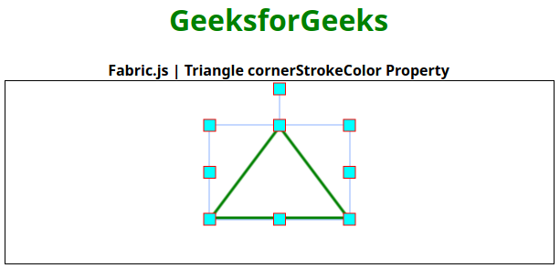 Fabric.js Triangle cornerStrokeColor 属性