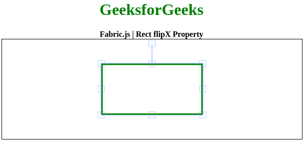 Fabric.js 矩形 flipX 属性