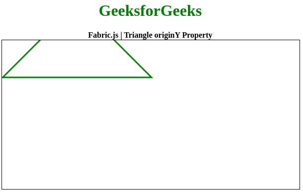 Fabric.js Triangle originY 属性