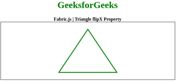 Fabric.js 三角形flipX属性