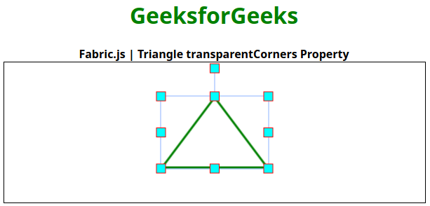 Fabric.js Triangle transparentCorners 属性