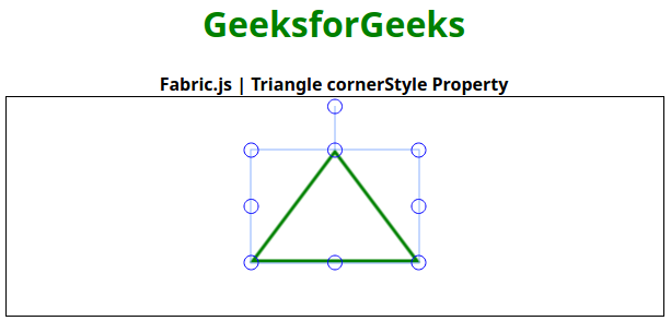 Fabric.js Triangle cornerStyle 属性