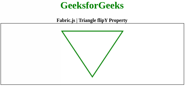 Fabric.js 三角形flipY属性