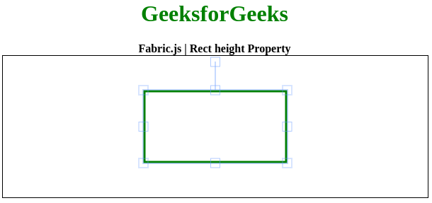 Fabric.js 矩形高度属性