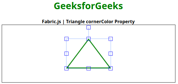 Fabric.js triangle cornerColor属性