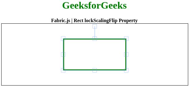 Fabric.js lockScalingFlip 属性