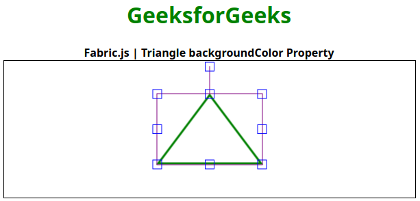 Fabric.js Triangle borderColor属性