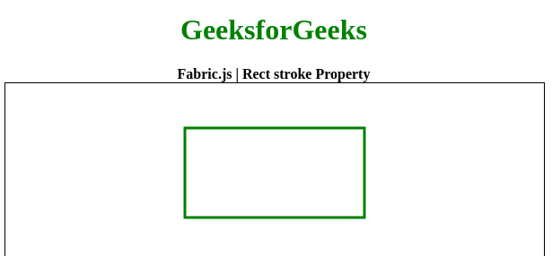 Fabric.js Rect stroke 属性