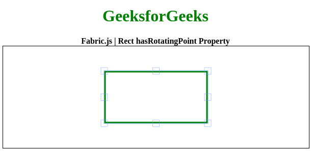 Fabric.js Rect hasRotatingPoint属性