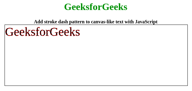 Fabric.js 文本 strokeDashArray 属性 Fabric.js 文本 strokeDashArray 属性