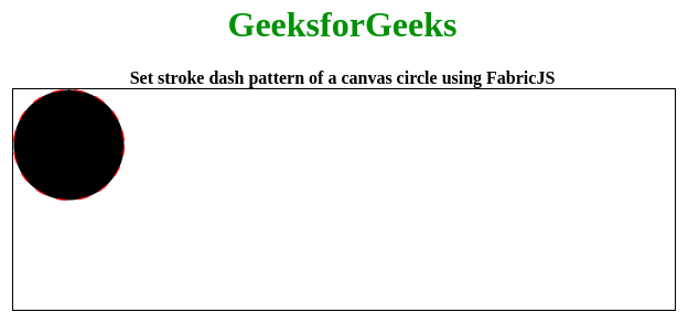 Fabric.js 圆形 strokeDashArray 属性 Fabric.js 圆形 strokeDashArray 属性