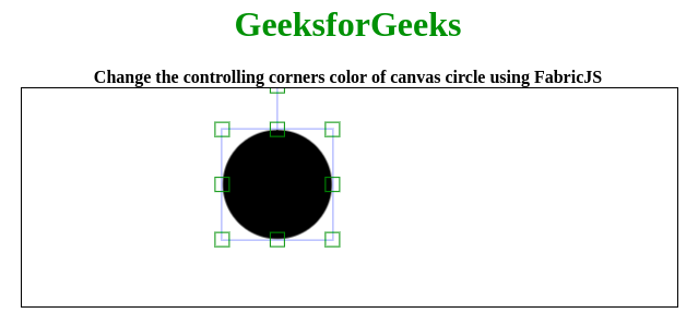 Fabric.js 圆形 cornerColor属性