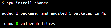 Node.js ‘chance’包