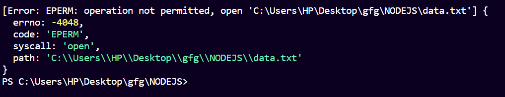Node.js 如何解决“文件写入权限被EPERM阻止”问题
