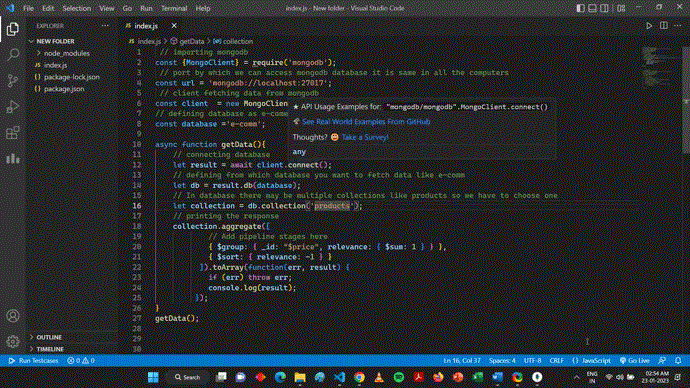 Node.js 如何按相关度排序MongoDB