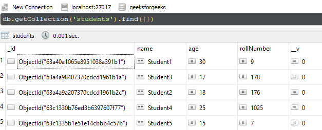 Mongoose Query.prototype.lean()函数