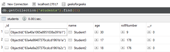 Mongoose Query.prototype.nor()函数