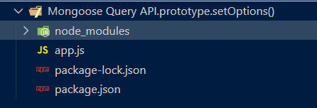 Mongoose Query.prototype.setOptions()函数