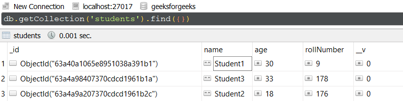 Mongoose Query.prototype.readConcern()方法