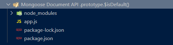 Mongoose Document.prototype.$isDefault()函数