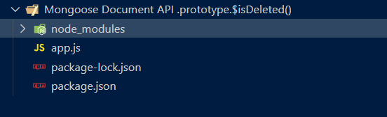Mongoose Document.prototype.$isDeleted()函数