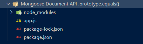 Mongoose Document.prototype.equals()函数