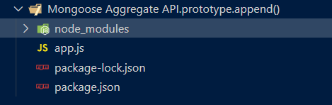 Mongoose Aggregate.prototype.append()函数