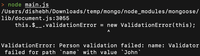 Mongoose SchemaType.prototype.validate()函数