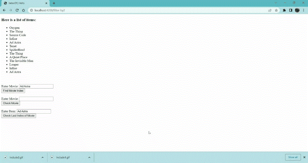 Ember.js Ember.NativeArray lastIndexOf() 方法