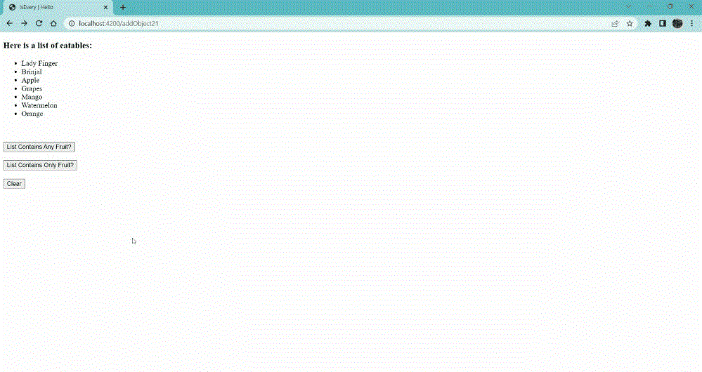 Ember.js Ember.NativeArray isEvery() 方法