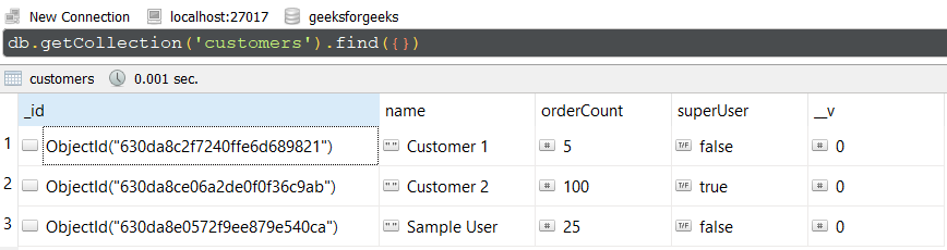 Mongoose文档模型.listIndexes() API