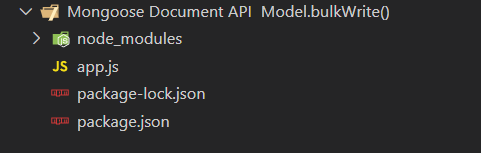 Mongoose Document Model.bulkWrite()函数