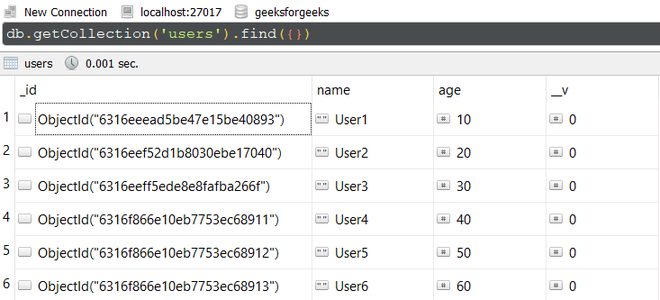 Mongoose Document Model.insertMany()函数