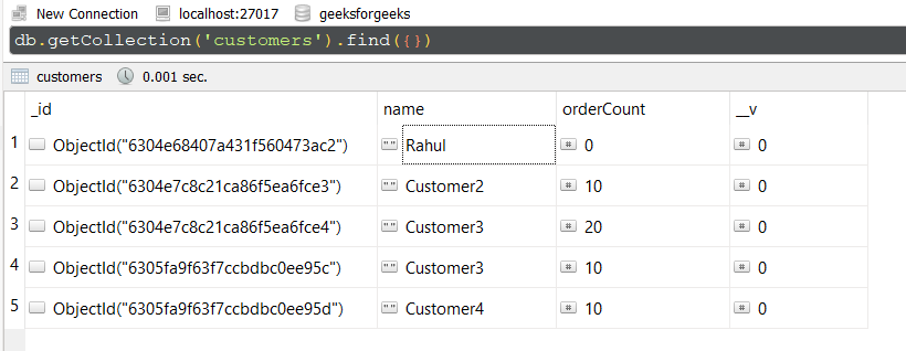 Mongoose Document Model.updateOne()函数