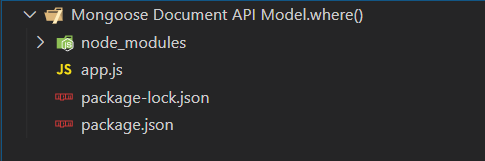 Mongoose Document Model.where()函数