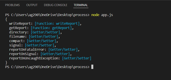 Node.js process.report 对象