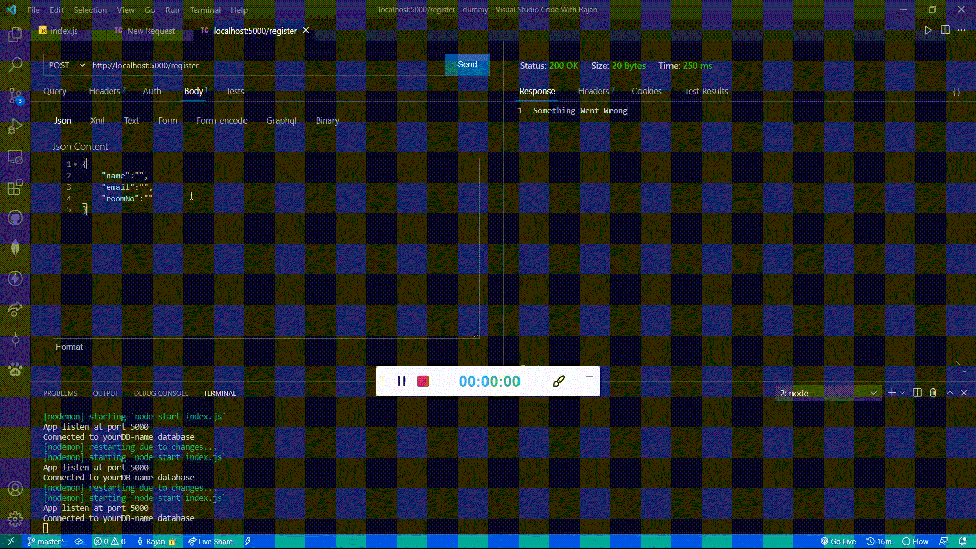 使用Node.js和MongoDB的酒店预订系统