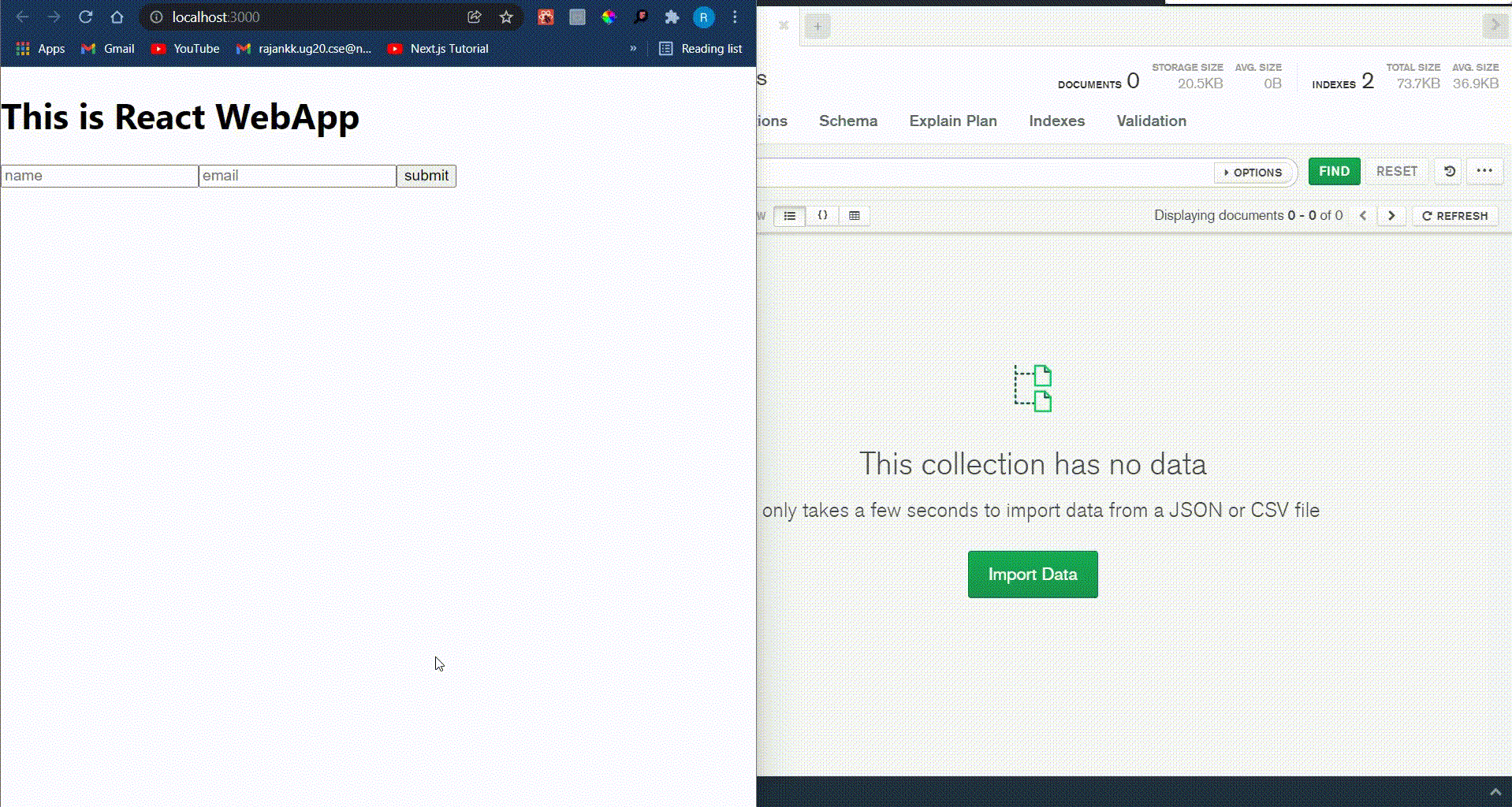 如何将MongoDB连接到ReactJS
